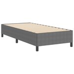 Cadre de lit vidaXL Gris clair 90x190 cm Tissu corduroy