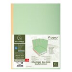 Paquet De 25 Chemises Dos Toilé Forever® 320g/m2 - 24x32cm - Vert Pré - Exacompta