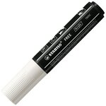 Marqueur pointe large FREE acrylic T800C 4-10mm blanc x 5 STABILO