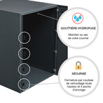 Boite à colis atout 1 porte gris anthracite