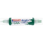 Marqueur acryl 3d dble pointe 5400 vert mousse 2-3 mm  5-10 mm x 5 EDDING