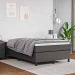 vidaXL Cadre de lit Gris 120x200 cm Similicuir