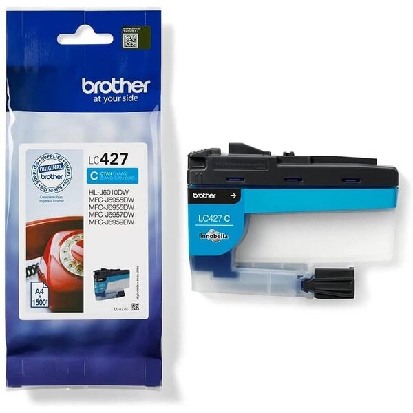 Cartouche d'encre original lc427c 1500 pages cyan brother
