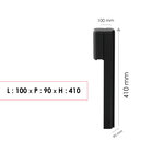 Console murale à visser Soléa Noir Sablé RAL 2100 MS