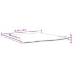 vidaXL Coussins de siège de jardin lot de 2 crème 45x45x2 cm carré