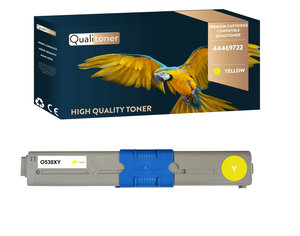 Qualitoner x1 toner 44469722 jaune compatible pour oki