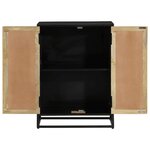 vidaXL Buffet avec 2 portes 55x35x75 cm bois massif manguier et fer