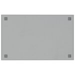 vidaXL Tableau noir magnétique mural Blanc 80x50 cm Verre trempé
