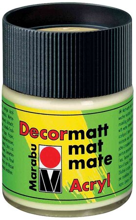 Peinture acrylique 'Decormatt', vert jaunâtre, 50 ml MARABU