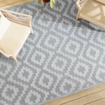 vidaXL Tapis d'extérieur Gris 190x290 cm PP