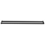 vidaXL Paroi de douche avec étagère Noir 118x190cm Verre ESG&Aluminium