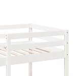vidaXL Cadre de lit superposé sans matelas blanc 80x200 cm pin massif