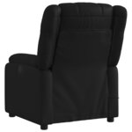 vidaXL Fauteuil de massage inclinable Noir Similicuir