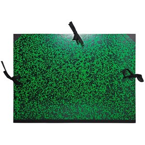 Carton À Dessin Annonay Avec Rubans 37x52 Cm - Pour Formats B3 Et 1/2 Raisin - Vert - X 5 - Exacompta
