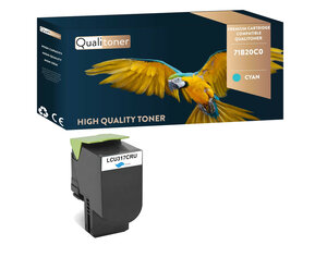 Qualitoner x1 toner 71b20c0 cyan compatible pour lexmark