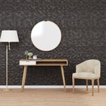 vidaXL Panneaux muraux 24 Pièces noir 50x50 cm XPS 6 m² améthyste