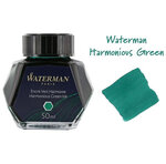 Waterman encre pour stylo plume  couleur vert harmonie  flacon 50 ml