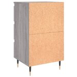 vidaXL Tables de chevet 2 Pièces sonoma gris 40x35x69 cm bois ingénierie