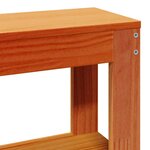 vidaXL Cadre de lit sans matelas cire marron 180x200cm bois pin massif