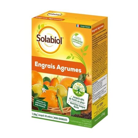 SOLABIOL SOAGY15 Engrais Agrumes - 1,5 Kg