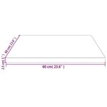 vidaXL Dessus de table 60x60x2 5 cm bois de pin massif