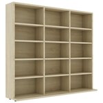 vidaXL Armoire à CD Chêne sonoma 102x23x89 5 cm Bois d’ingénierie