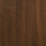 vidaXL Bureau avec armoire chêne marron bois d'ingénierie
