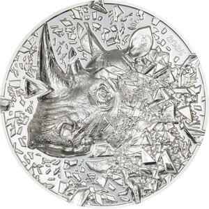 Pièce de monnaie en Argent 20 Dollars g 93.3 (3 oz) Millésime 2025 Silver Burst RHINO