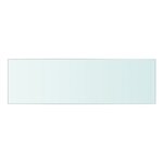 vidaXL Panneaux d'étagère 2 Pièces Verre Transparent 50 x 15 cm