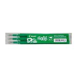 Set de 3 recharges pour roller FriXion Ball pointe moyenne (0,7mm). Encre vert PILOT