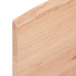 vidaXL Étagère murale marron clair 80x40x2 cm bois chêne massif traité