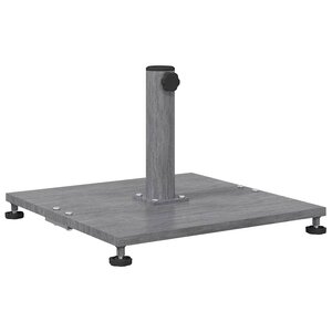 vidaXL Pied de parasol Aspect Bois Gris Foncé 45 x 45 x 31 cm