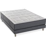 Sommier + matelas ferme à mémoire de forme 5 zones 140 x 190 x 28 cm