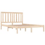 vidaXL Cadre de lit bois de pin massif 120x190 cm petit double