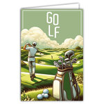 Carte GOLF avec Enveloppe 12x17 5cm Pour sportif sportive golfeur golfeuse champion(ne) ou supporter - Collection Passion Sports des Jeux Olympiques - Fabriqué en France
