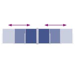 vidaXL Auvent latéral rétractable Bleu 140 x 600 cm