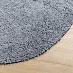 vidaXL Tapis shaggy PAMPLONA poils longs moderne bleu Ø 80 cm