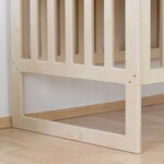 Lit bébé NAPPY 60 x 120 blanc et naturel