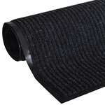 vidaXL Tapis d'entrée PVC Noir 120 x 180 cm