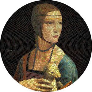 Pièce de monnaie en Argent 20 Dollars g 93.3 (3 oz) Millésime 2020 Great Micromosaic Passion LADY WITH AN ERMINE