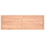 vidaXL Étagère murale marron clair bois chêne massif traité