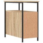 vidaXL Tables de chevet 2 Pièces chêne sonoma 30x60x60 cm bois ingénierie