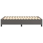 vidaXL Cadre de lit Gris 120x200 cm Similicuir