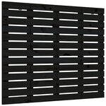vidaXL Tête de lit murale Noir 106x3x91 5 cm Bois massif de pin