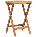 vidaXL Ensemble Bistro Pliable 3 pièces avec Coussins en Bois Massif d'Acacia