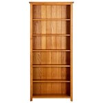 vidaXL Bibliothèque à 6 étagères 80x22 5x180 cm Bois de chêne massif