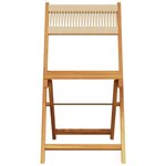 vidaXL Ensemble à manger de jardin 5Pièces beige polypropylène et bois