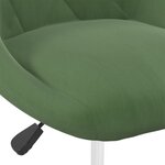 vidaXL Chaises pivotantes à manger lot de 4 Vert foncé Velours