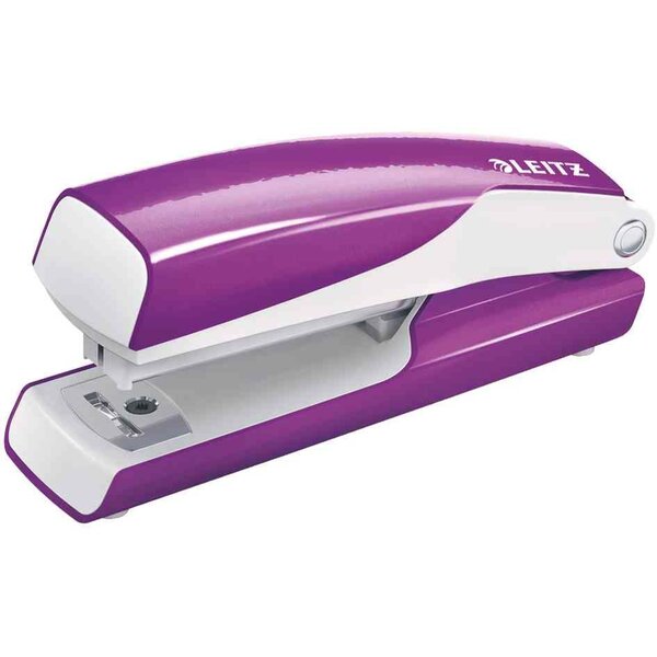 Mini agrafeuse violet - En métal - Capacité 30 feuilles - Livrée en boite LEITZ