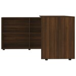 vidaXL Bureau d'angle Chêne marron Bois d'ingénierie